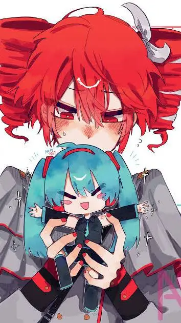 ai character: Teto y Miku background