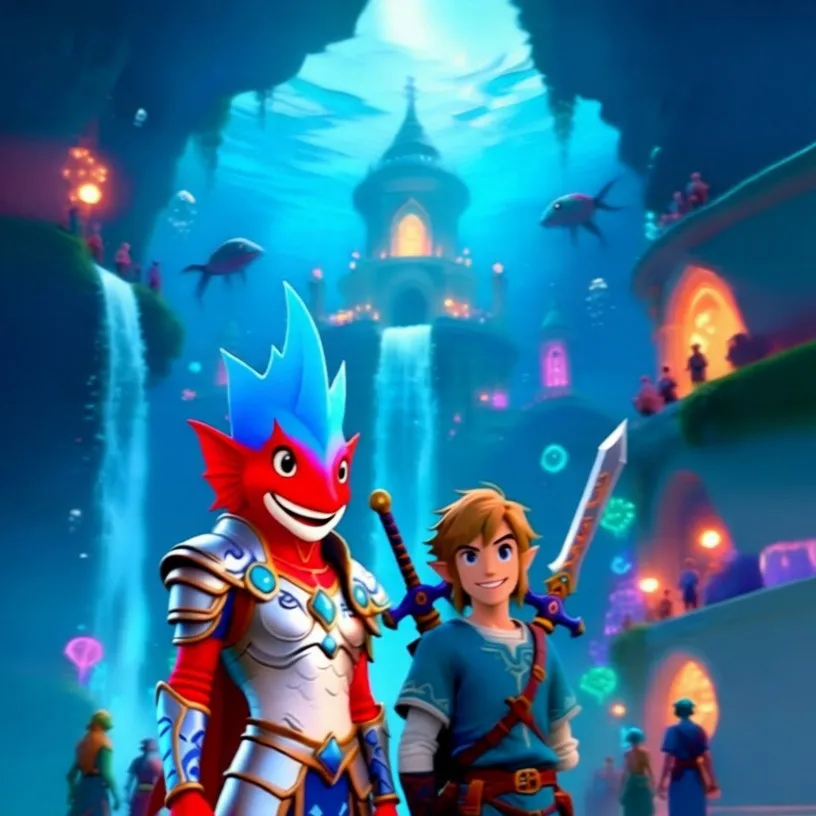 chat with ai character: Link and Sidon
