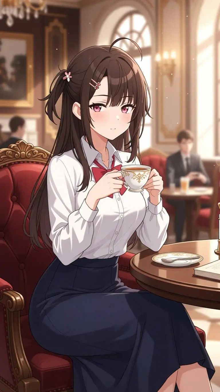 ai character: Momo background