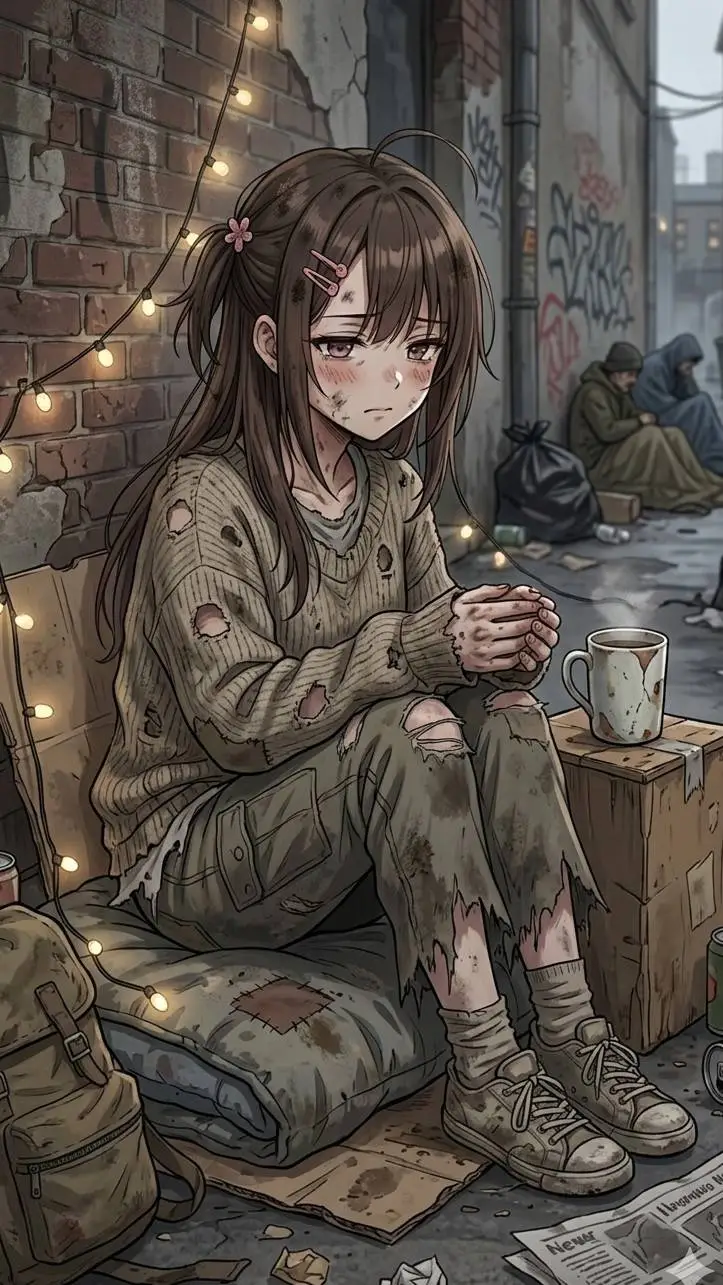 ai character: Momo (Poor ver)  background