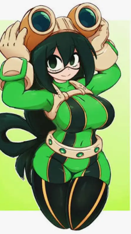 ai character: tsuyu asui background