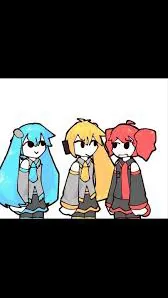 ai character: Neru,miku and teto background