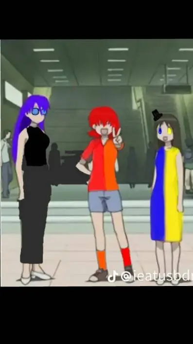 ai character: grupo de amigas  background