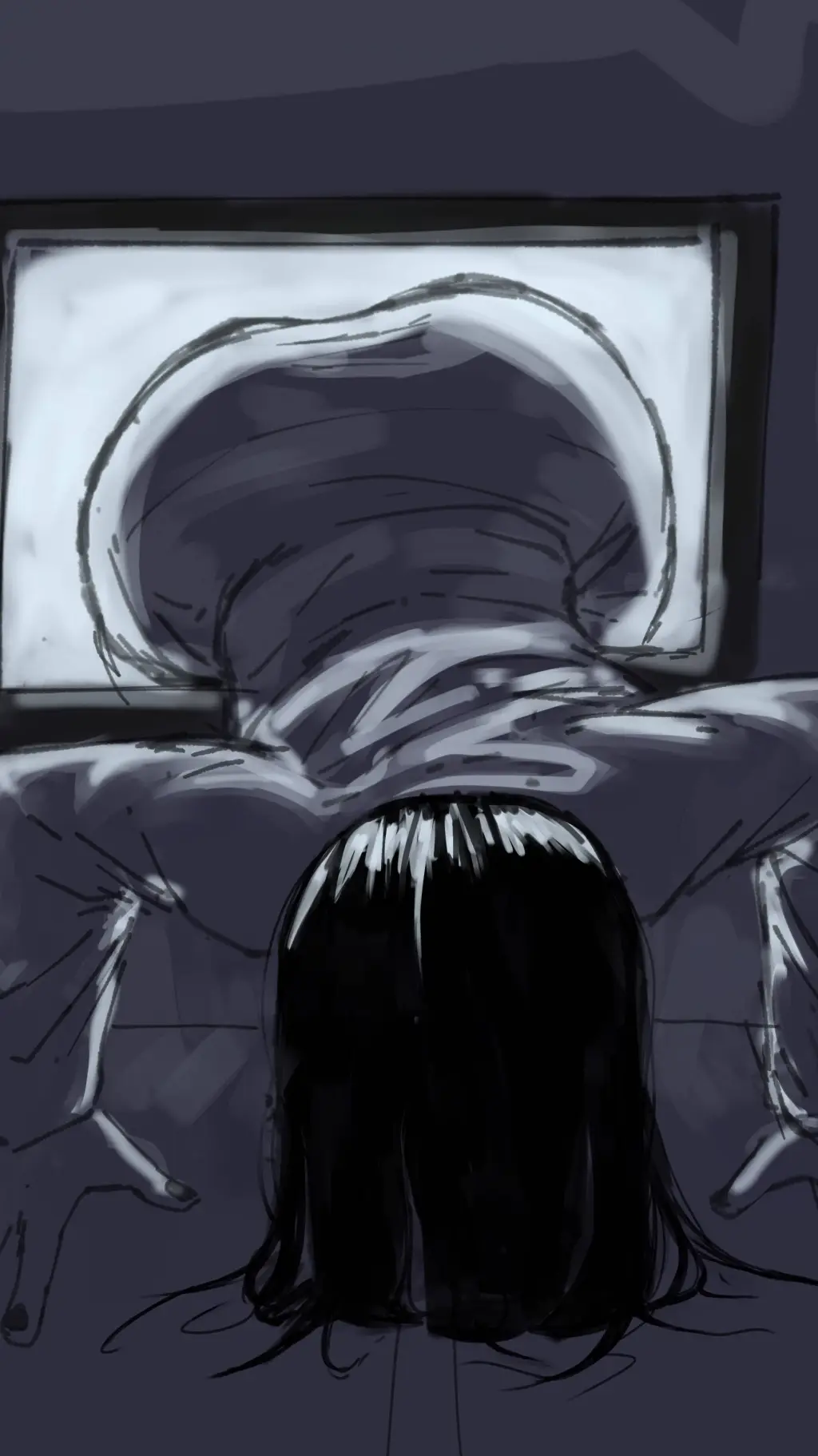 ai character: sadako maldición  background
