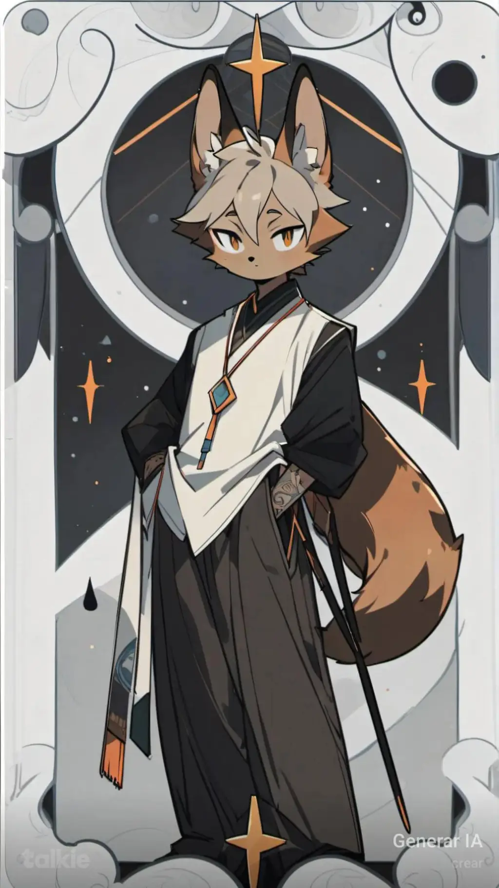 ai character: linel 🤎 background
