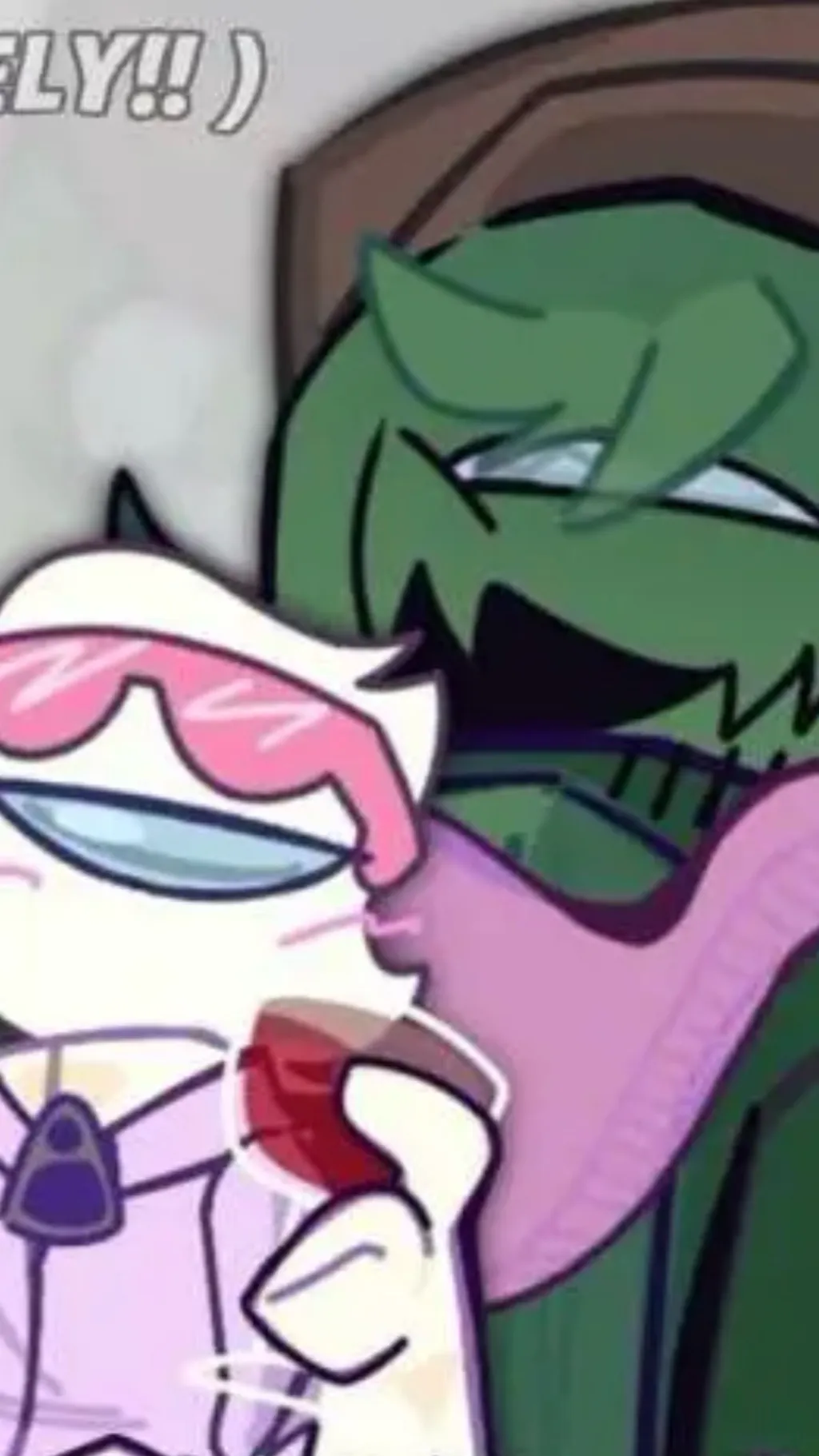 ai character: Blanco x verde background