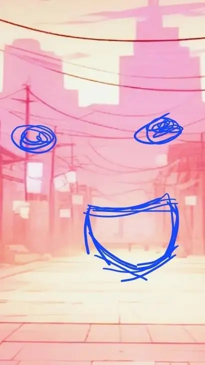ai character: meme.  background