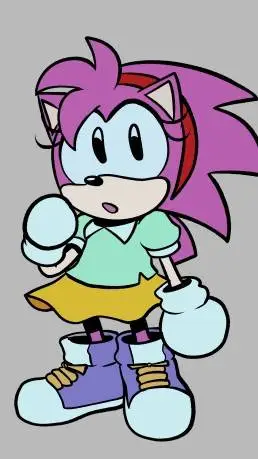 ai character: Amy Rose CD background