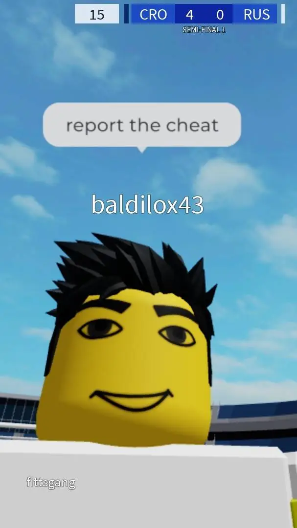 ai character: report the cheat background