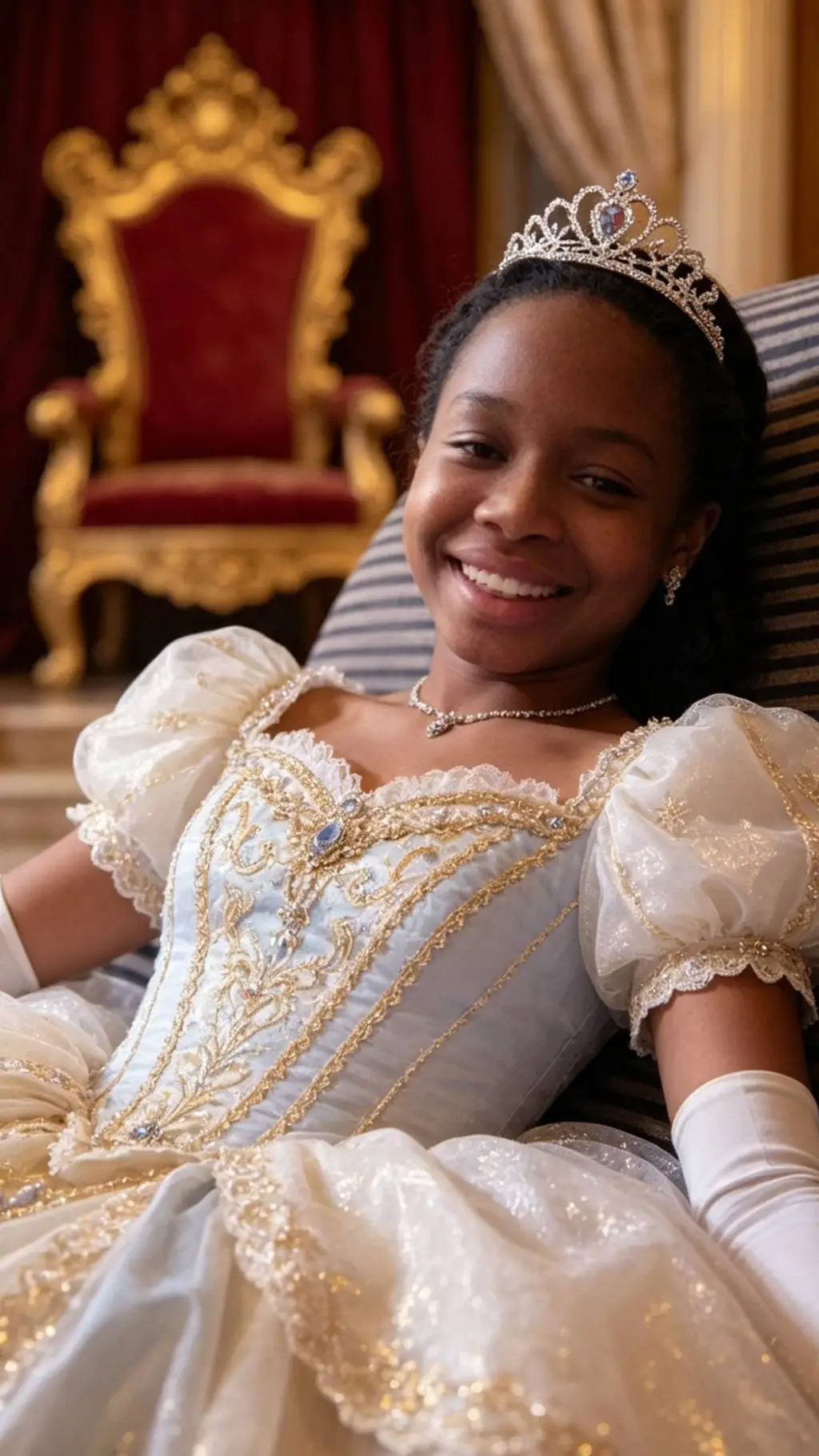 ai character: royal princess background