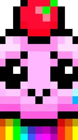 ai character: cupcake  background