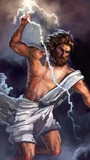 ai character: Zeus  background