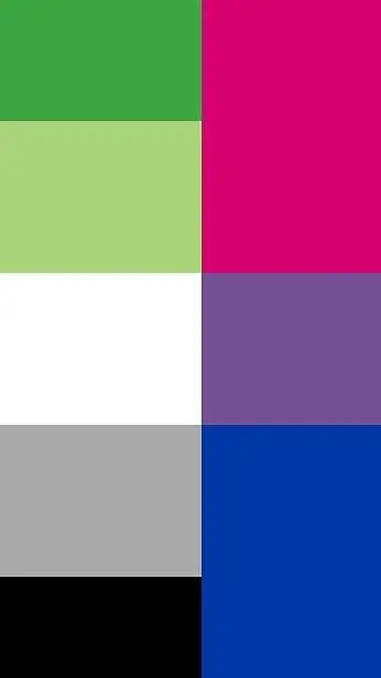 ai character: aromantic and BI background