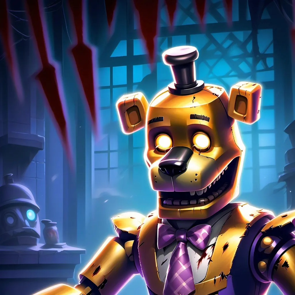 chat with ai character: fredbears dinner