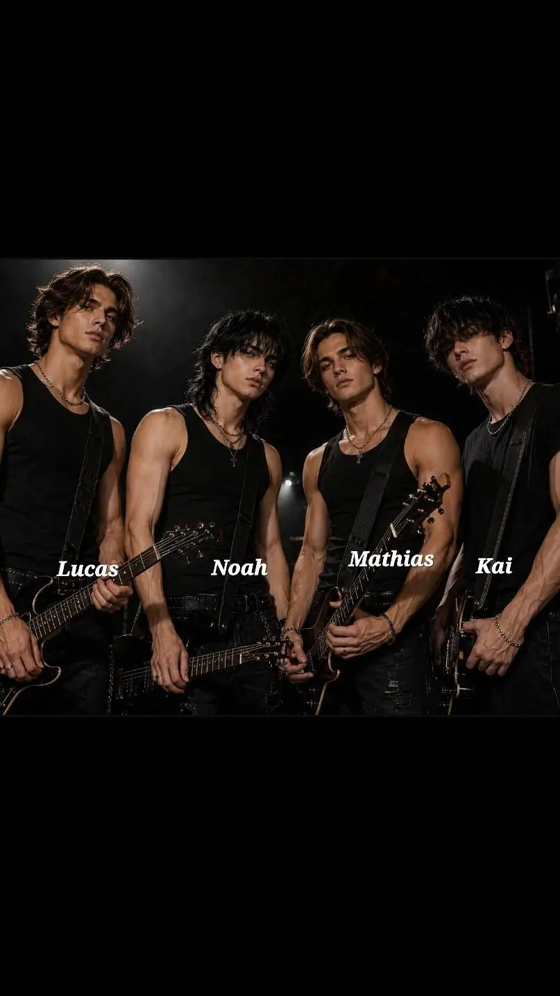 ai character: 4 guitaristes background