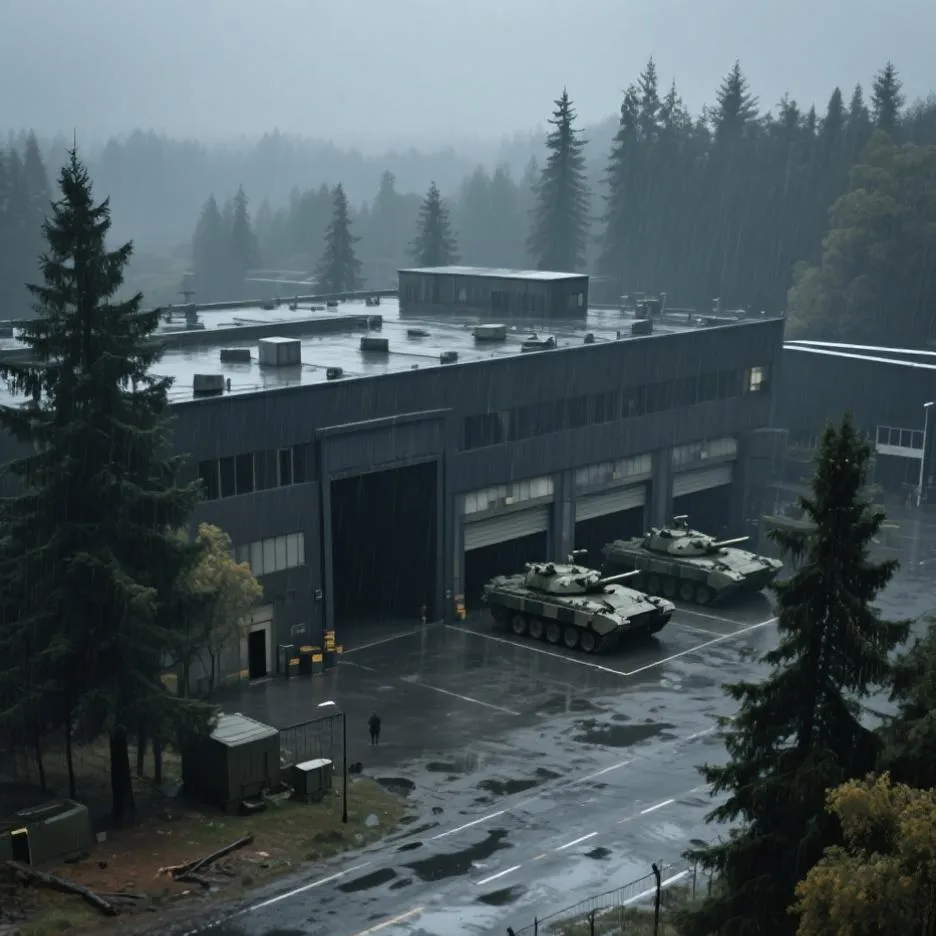 chat with ai character: Military base