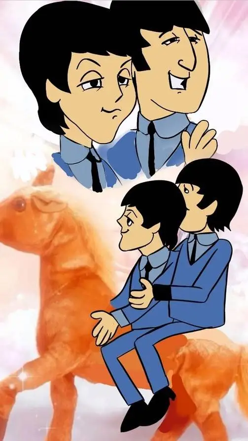 ai character: The beatles background