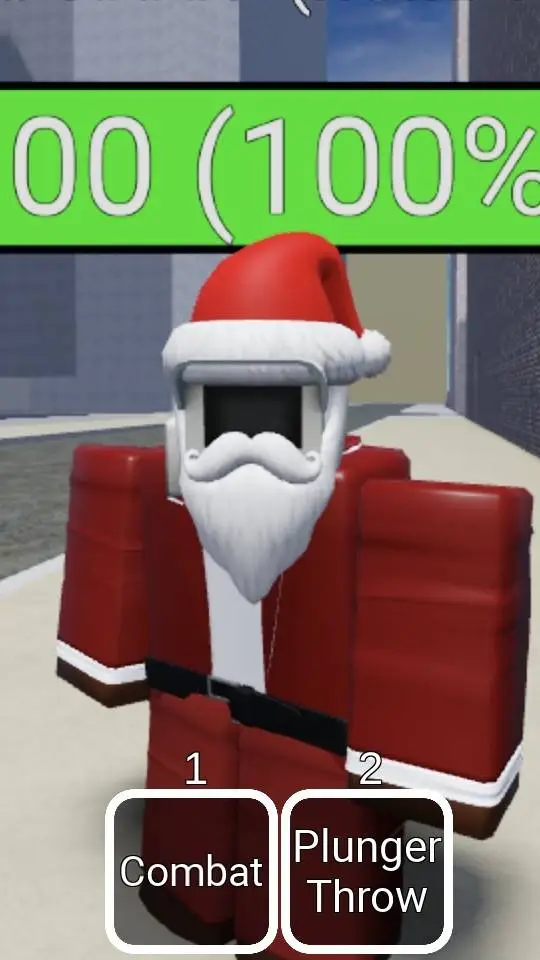 ai character: Santa cameraman background