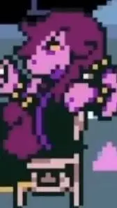 ai character: Susie-deltarune background