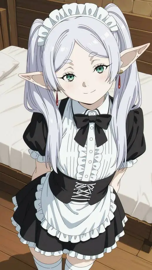 ai character: Frieren Maid background