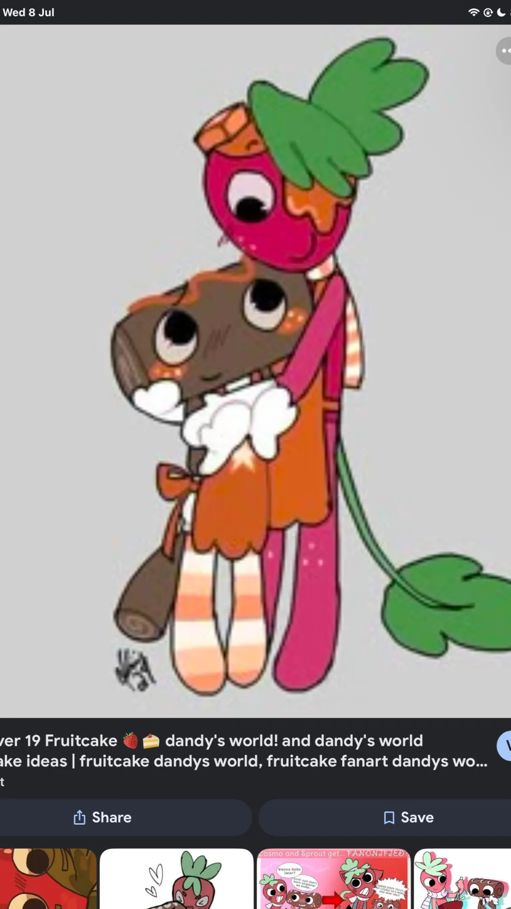ai character: Freaky sprout background