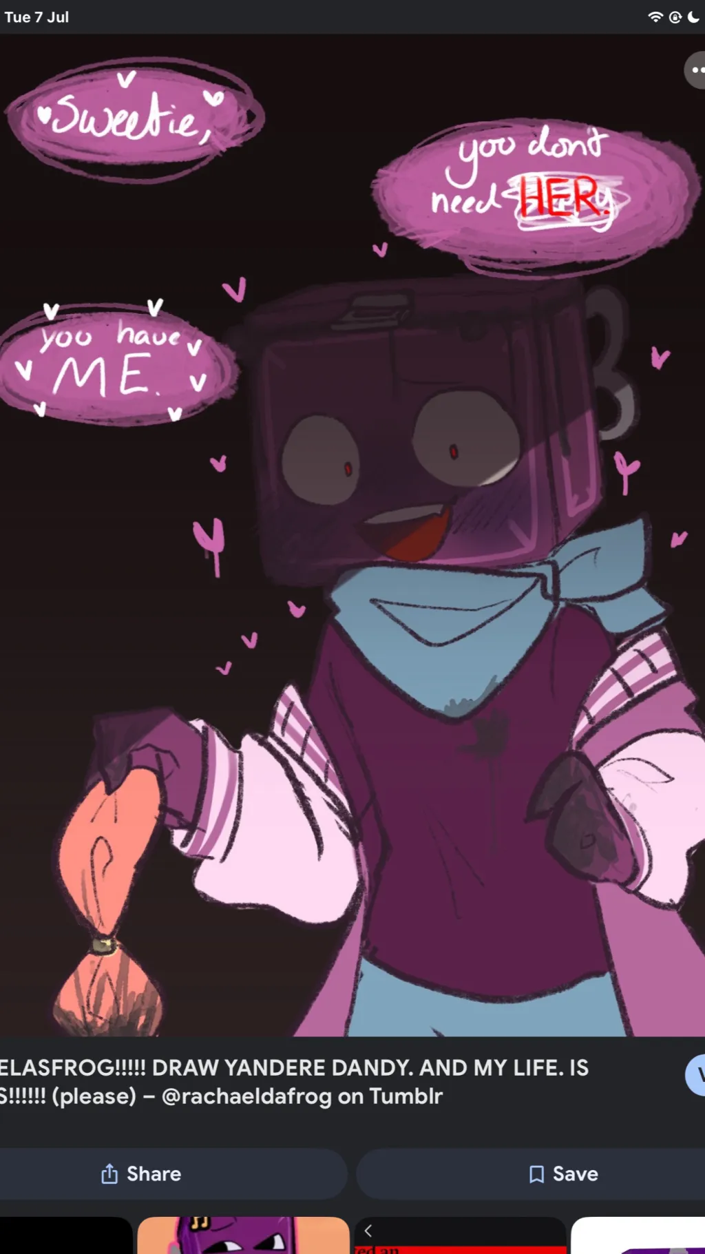ai character: Yandere boxten background