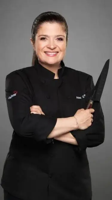 ai character: Alex Guarnaschelli background
