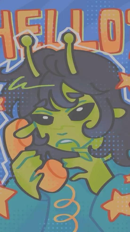ai character: alien roro background