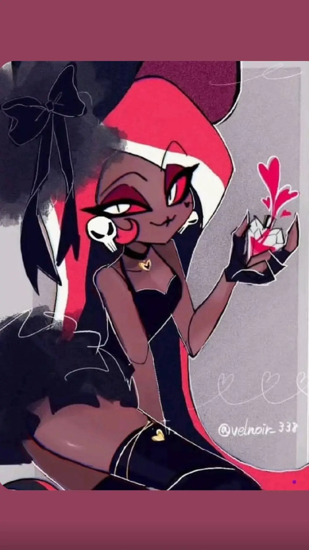 ai character: Velvette. background