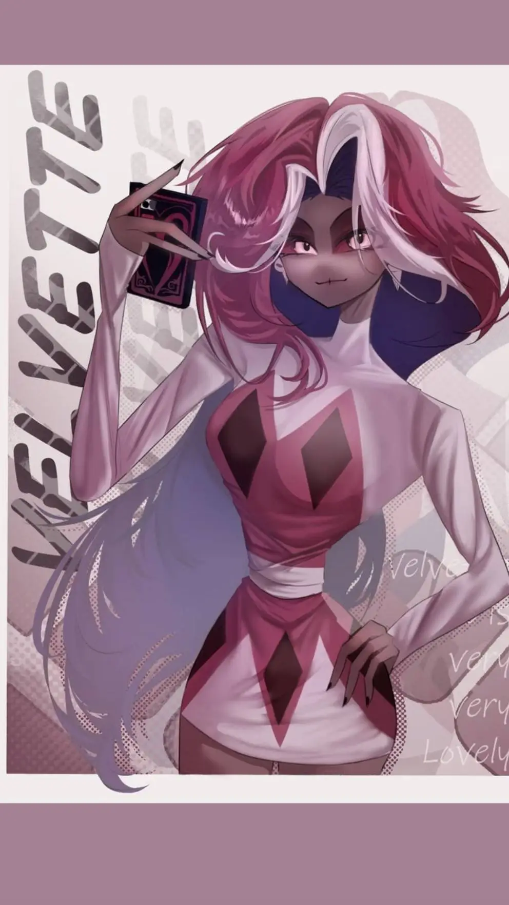 ai character: Velvette. background