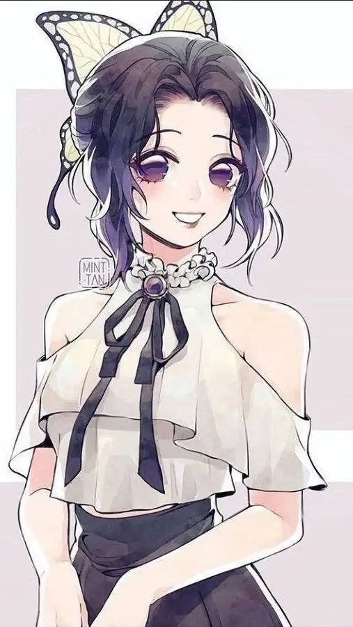 ai character: 🦋💜Shinobu Kocho💜🦋 background