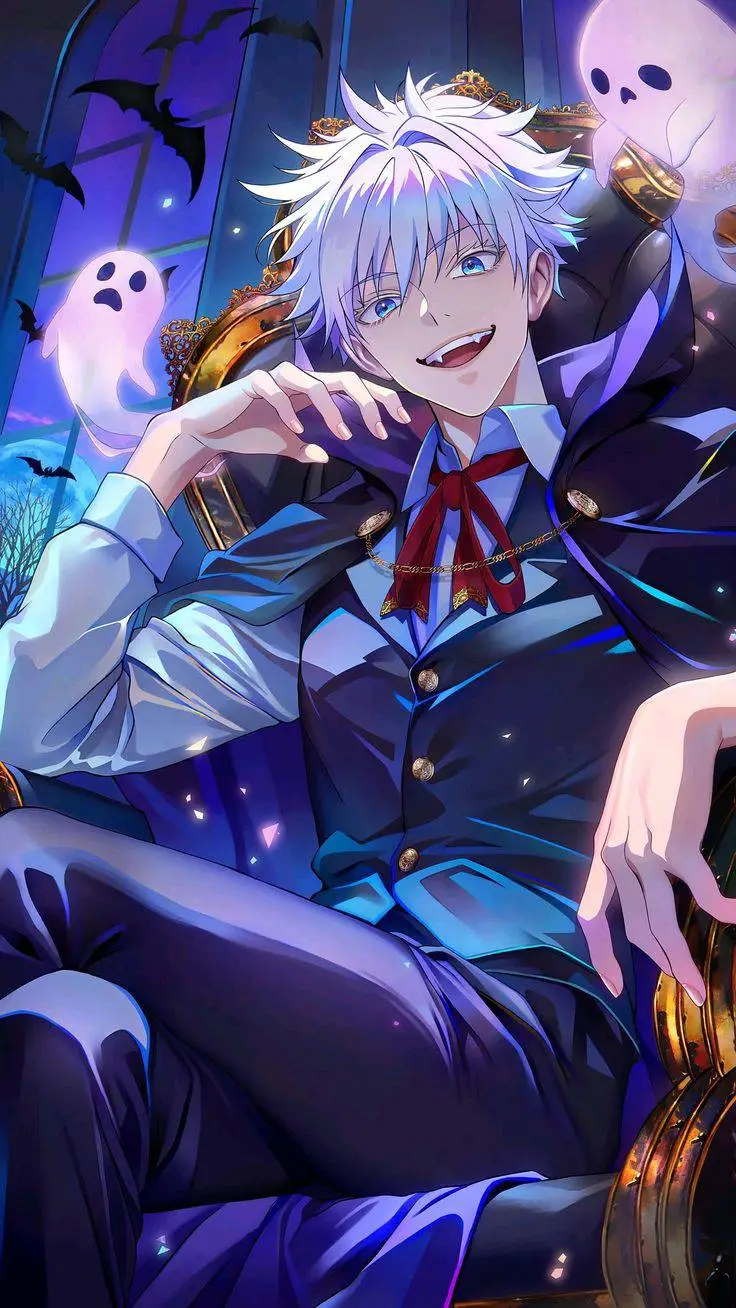 ai character: 👻🎃Gojo Satoru 🎃👻 background