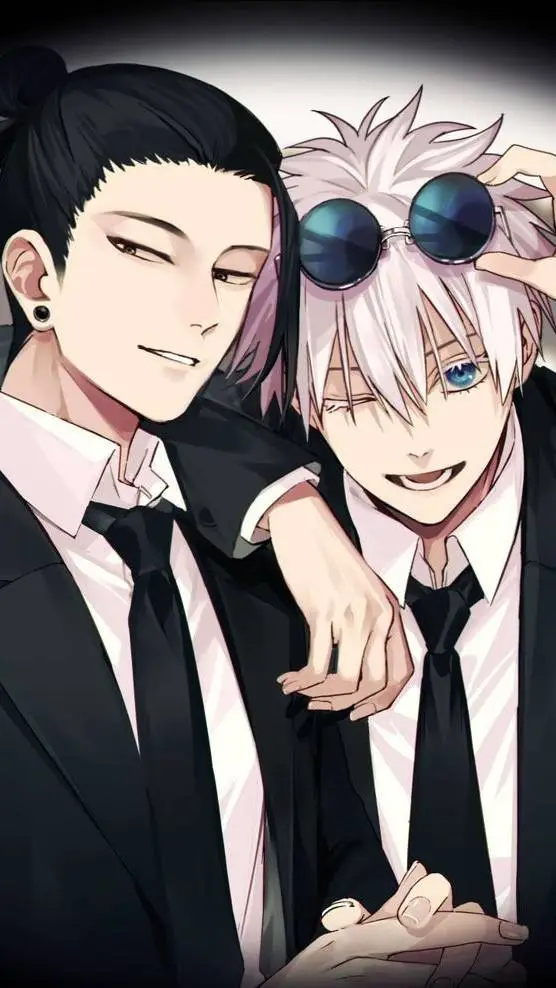 ai character: 🖤Suguru & Saturo🩵 background