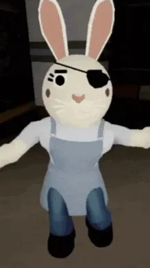 ai character: Bunny decay background