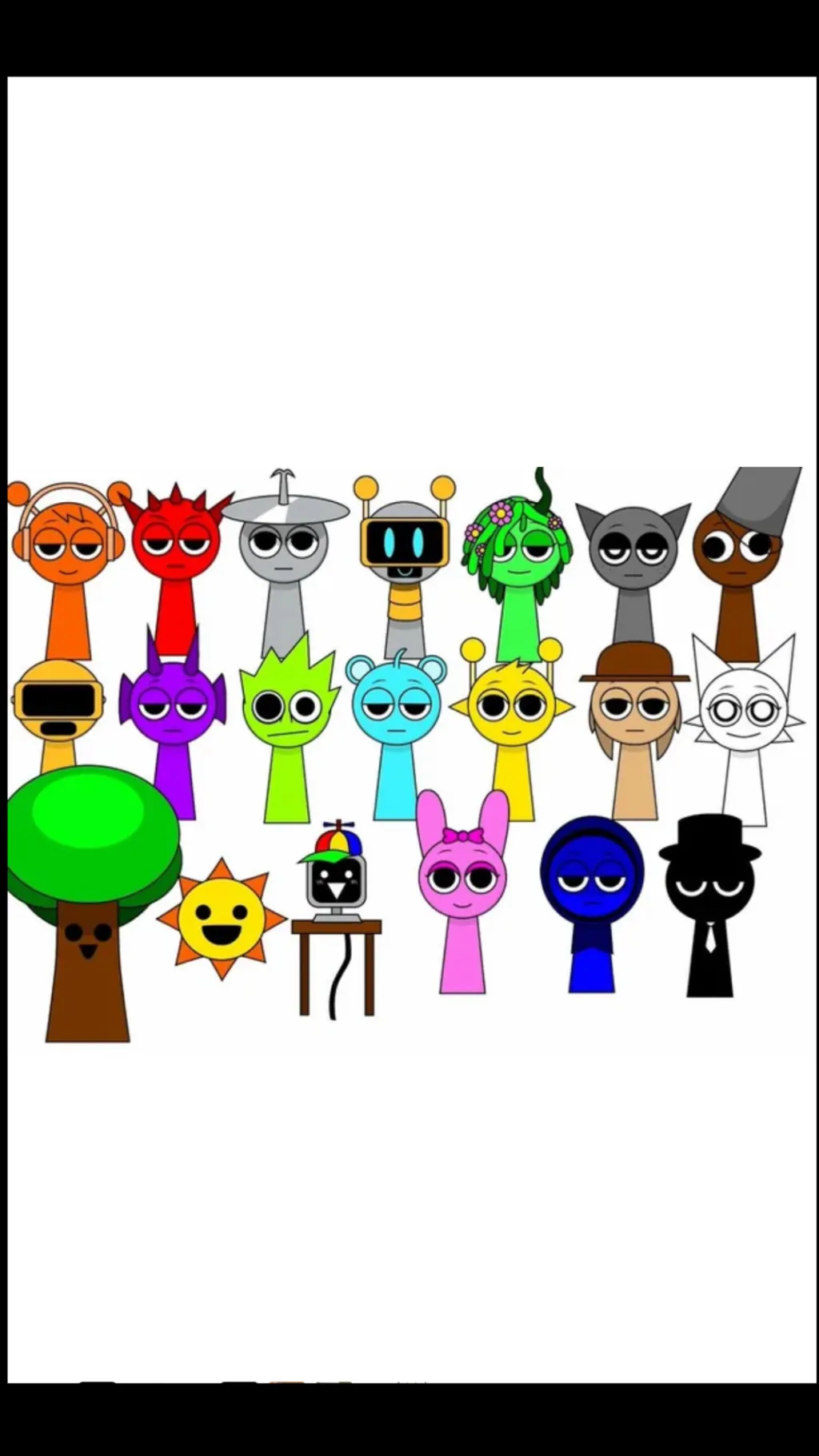 ai character: Sprunki  background