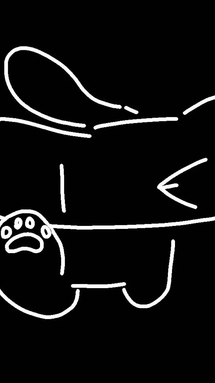 Talkie AI - Chat with White outline cat