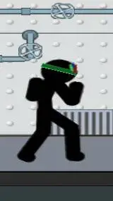 ai character: BLACK STICKMAN~^^ background