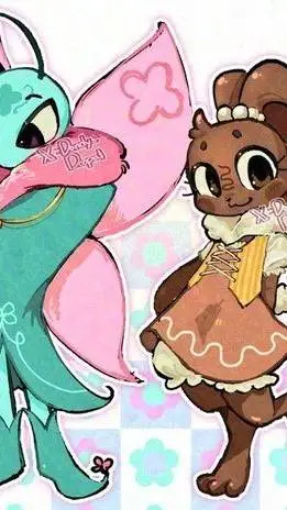 ai character: Dw easter toons background