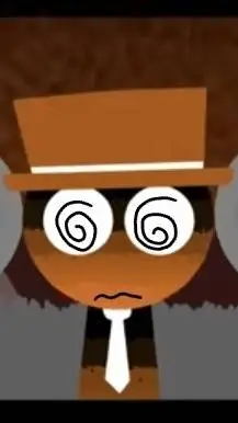 ai character: Black Orange background
