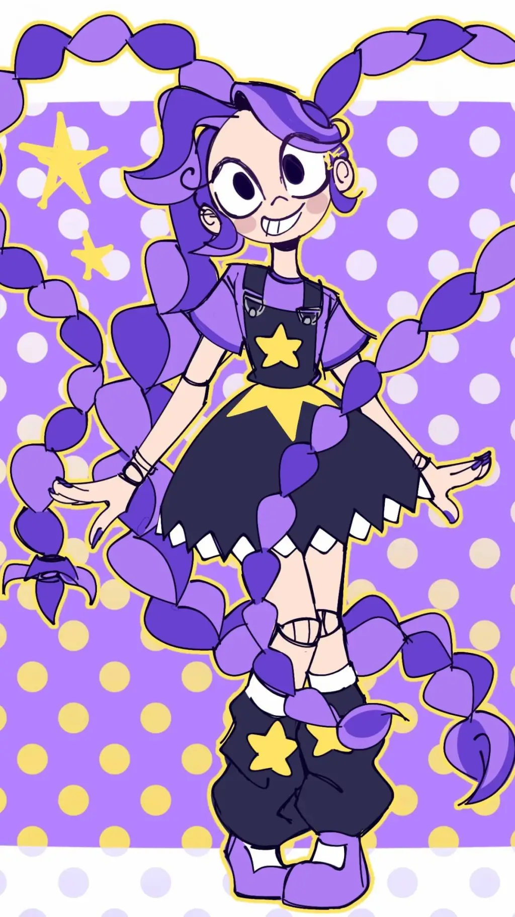ai character: Lily Love Braids background