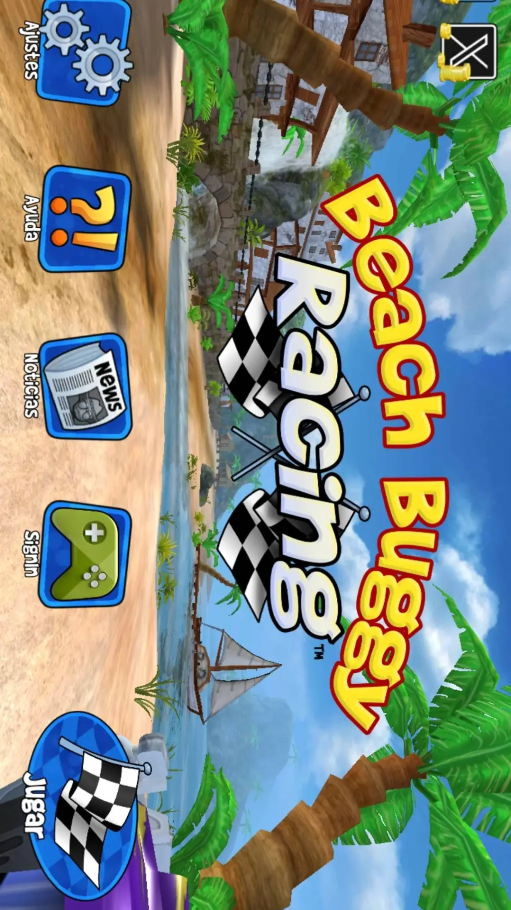 ai character: Beach buggy background