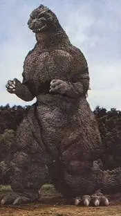 ai character: Godzilla Heisei background
