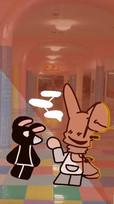 ai character: AHA backrooms!📹 background