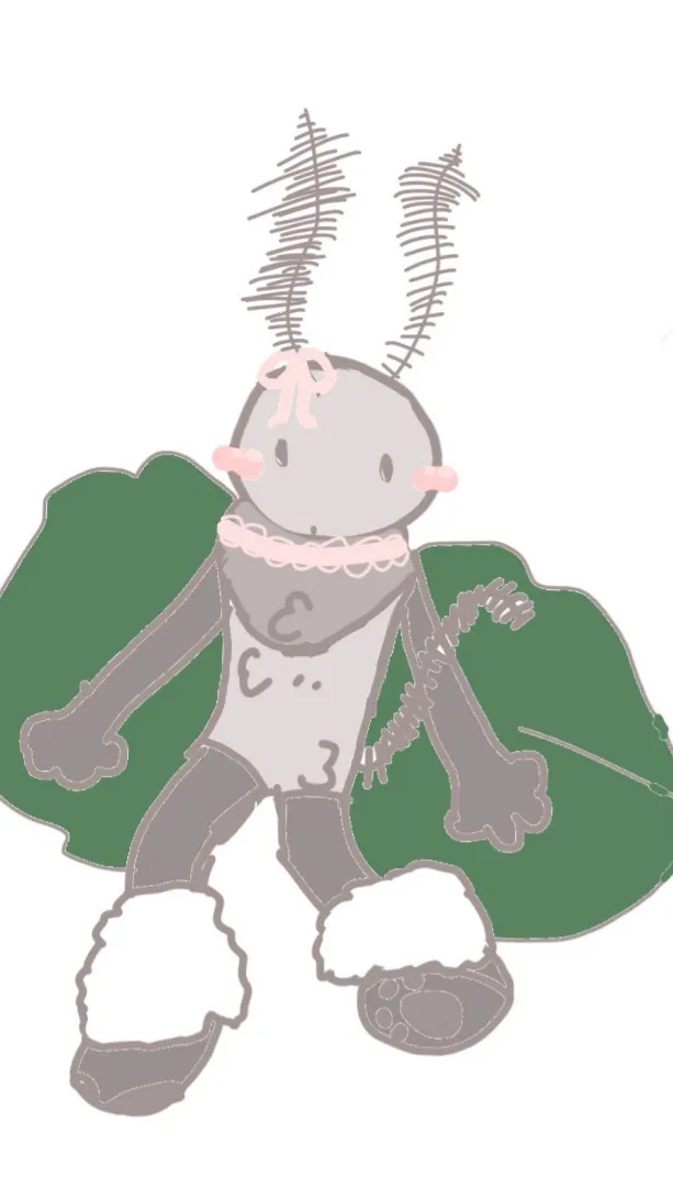 ai character: Mothball🩵 background