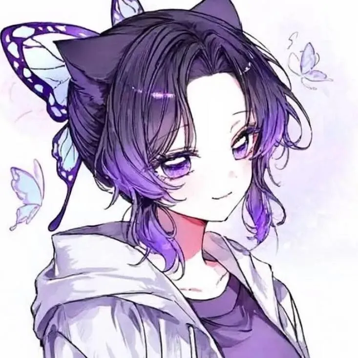 chat with ai character: Shinobu Gato😺 💜🤍 