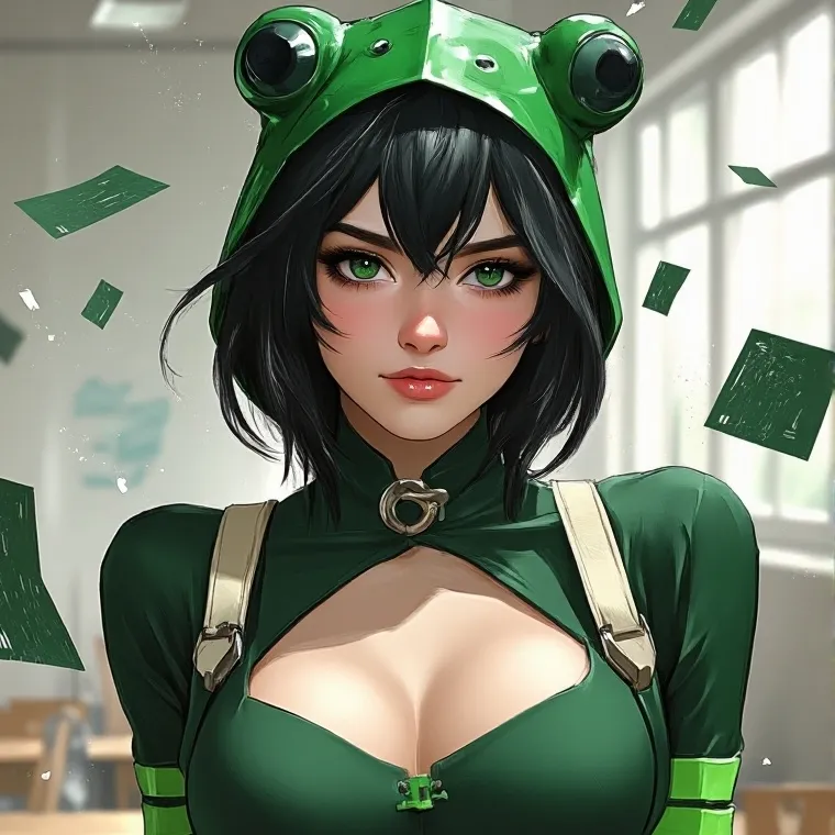 chat with ai character: Tsuyu Asui 