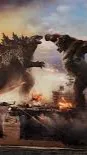 ai character: Godzilla vs kong! background