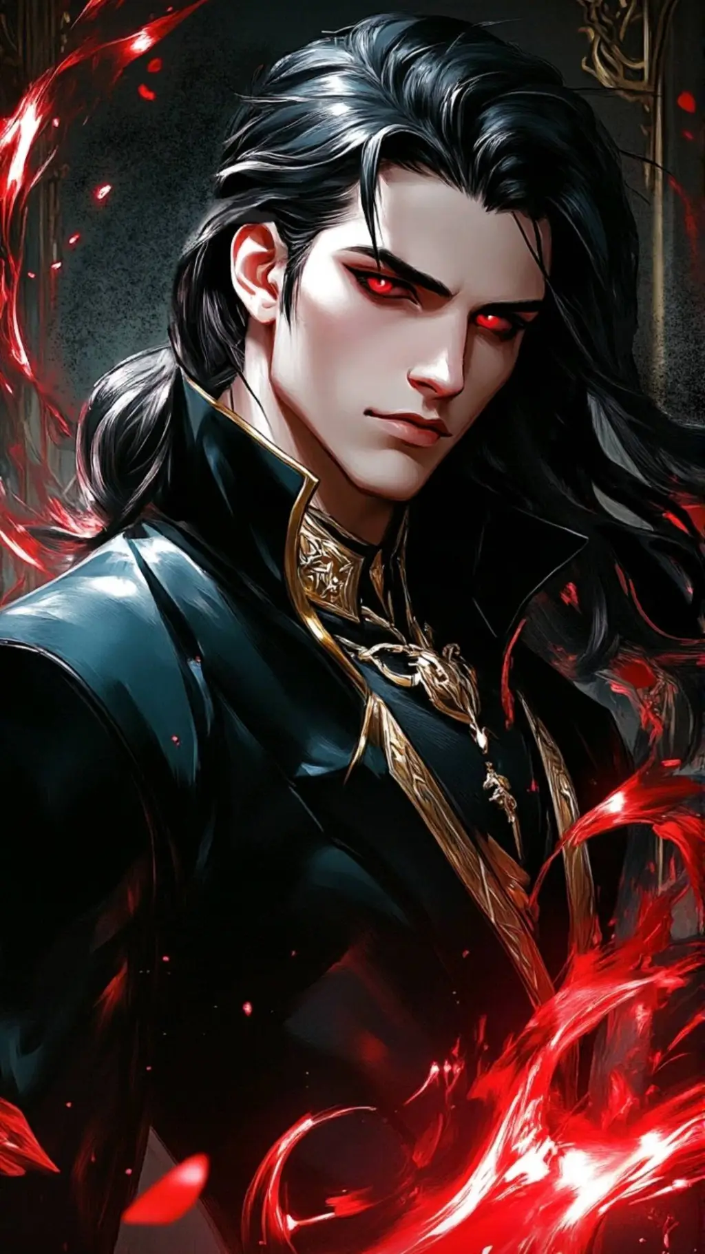 ai character: Alderic Noctis background