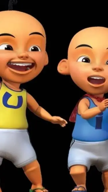 ai character: upin and ipin background