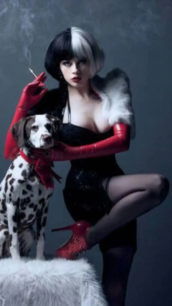 ai character: Cruella de Vil background